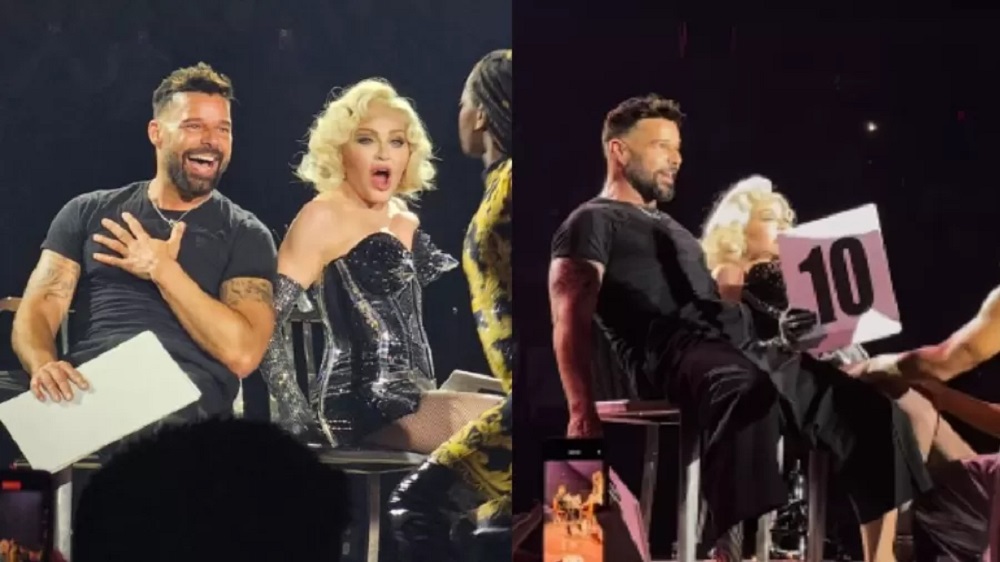 Ricky Martin excitado show madonna