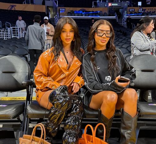 Imagem do post: Ludmilla curte jogo do Los Angeles Lakers com Brunna Gonçalves