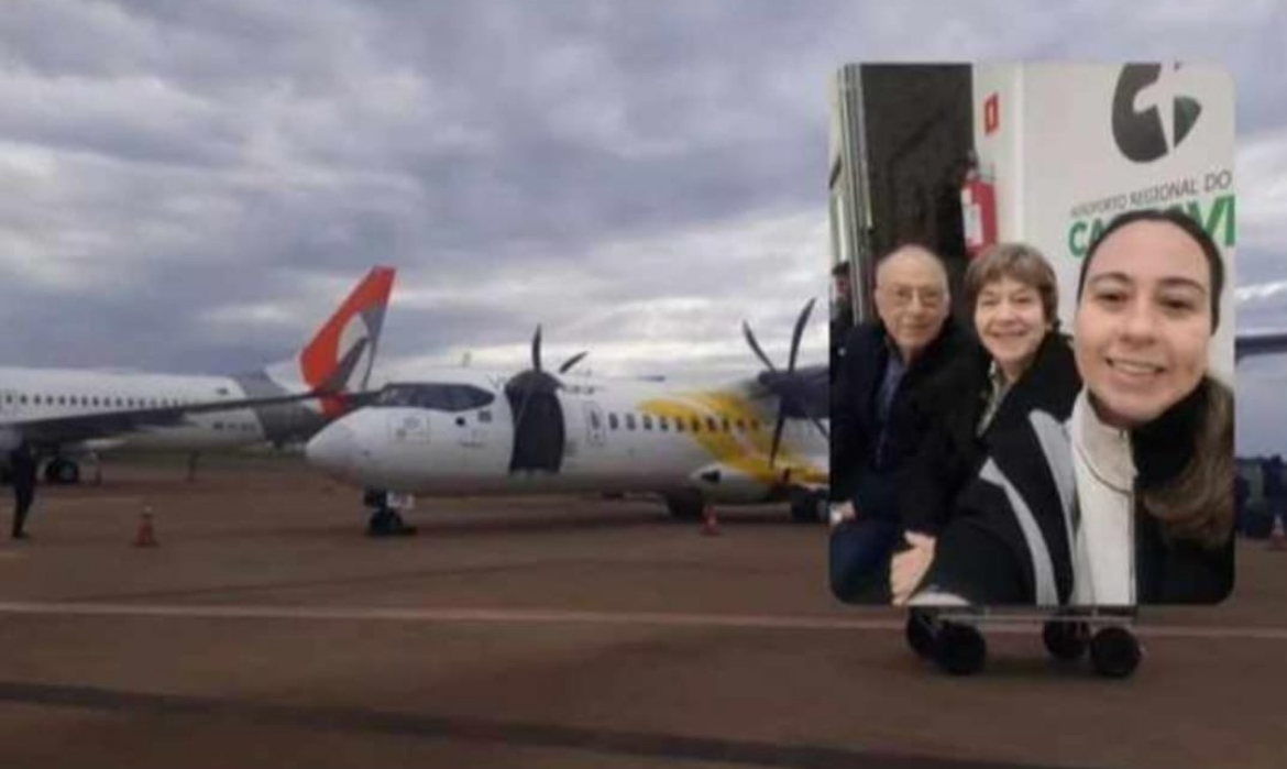 Imagem do post Casal de idosos registrou foto de dentro do avião antes da queda, em SP; veja