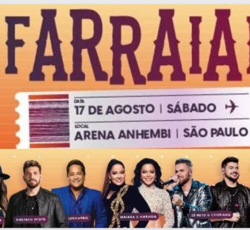 Imagem do post: Farraial terá shows de Maiara & Maraísa, Simone Mendes, Zé Neto & Cristiano, Leonardo, Gustavo Mioto, Nattan, Vítor Fernandes e Pedro Sampaio no dia 17 de agosto