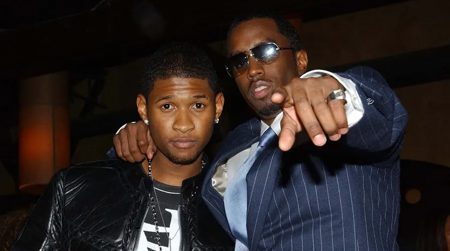 Usher e P. Diddy nos anos 1990 - Foto: Reprodução