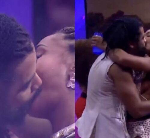 Imagem do post: BBB 25: Aline e Diogo Almeida dão primeiro beijo em after do Show de Quarta; assista