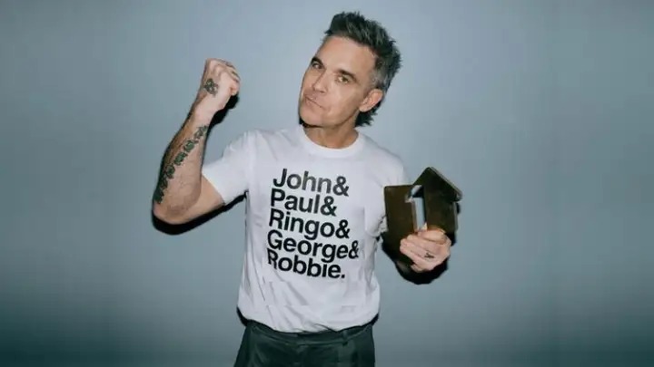 Imagem do post Com 15 álbuns no 1º lugar das paradas, Robbie Williams se iguala aos Beatles