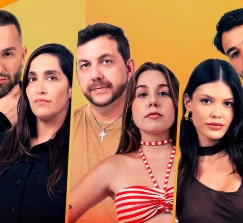 Imagem do post: BBB 25: Vitória Strada e Mateus, Edy e Raissa e Diego e Danielle Hypolito estão no paredão