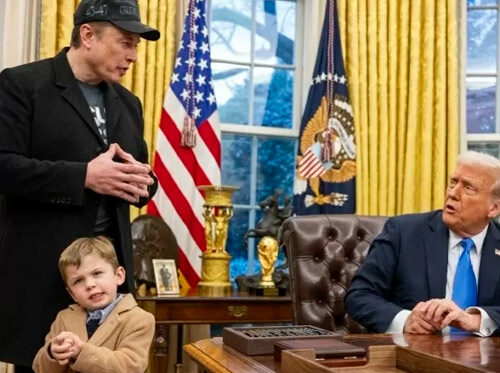 Imagem do post: Filho de Elon Musk manda Trump calar a boca: “Você não é o presidente, vai embora”