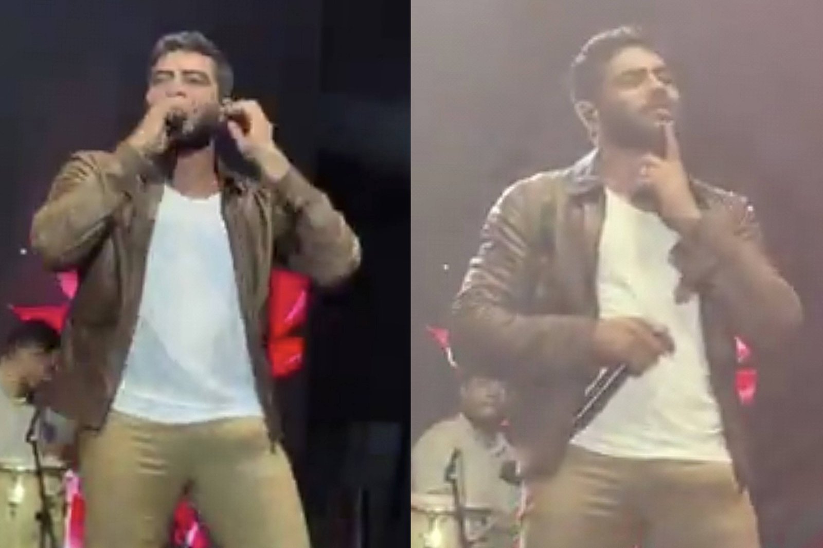 VÍDEO: Henrique, da dupla com Juliano, aparece com volume gigante durante show: "Microfone na calça"