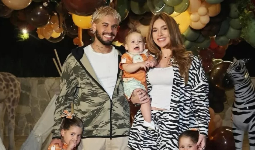 Virginia Fonseca e Zé Felipe celebram 10 meses do filho caçula com festa temática intimista