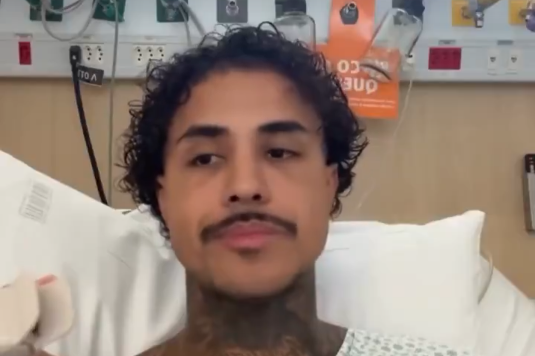 MC Livinho exibe ferimentos após acidente; veja vídeo