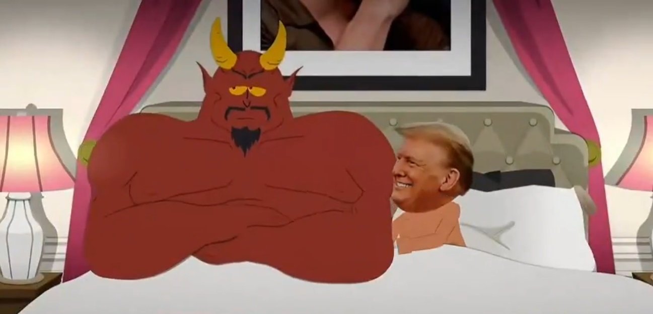 South Park coloca Trump pelado na cama com Satanás em nova temporada