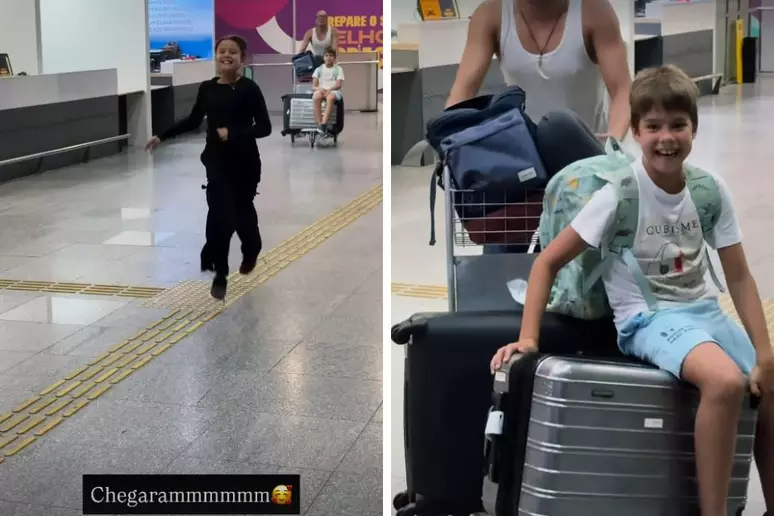 Pedro Scooby posta reencontro emocionante com os filhos que moram com Luana Piovani