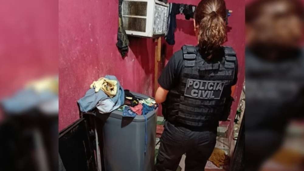 Avô é preso por abusar de filha e trancar neta em máquina de lavar