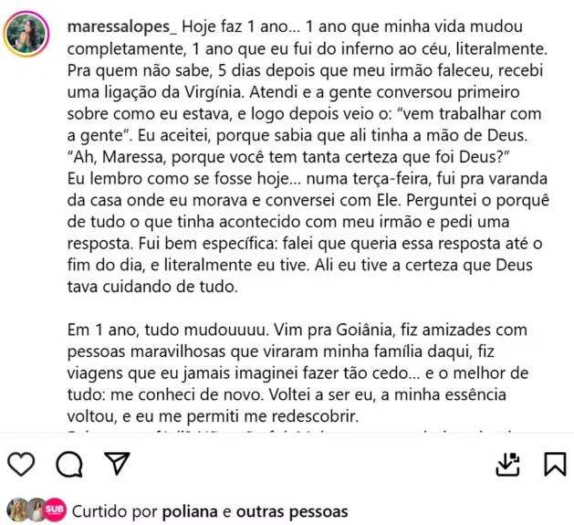 Entenda a polêmica envolvendo Poliana Rocha, mãe de Zé Felipe, e amiga de Virgínia