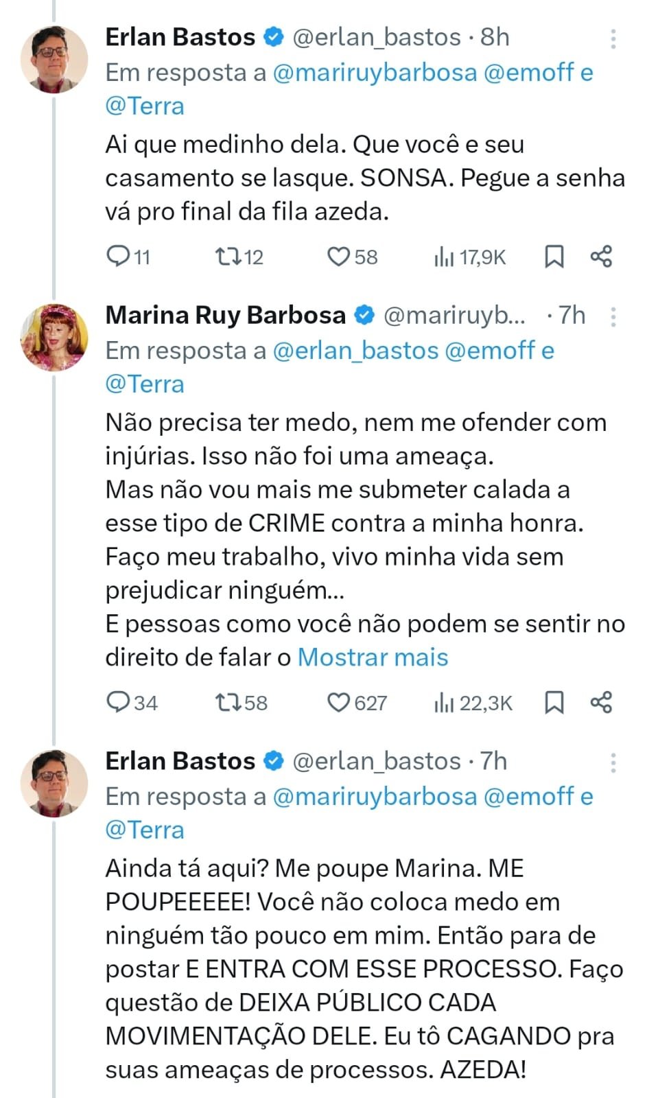 Marina Ruy Barbosa discute com jornalista nas redes sociais
