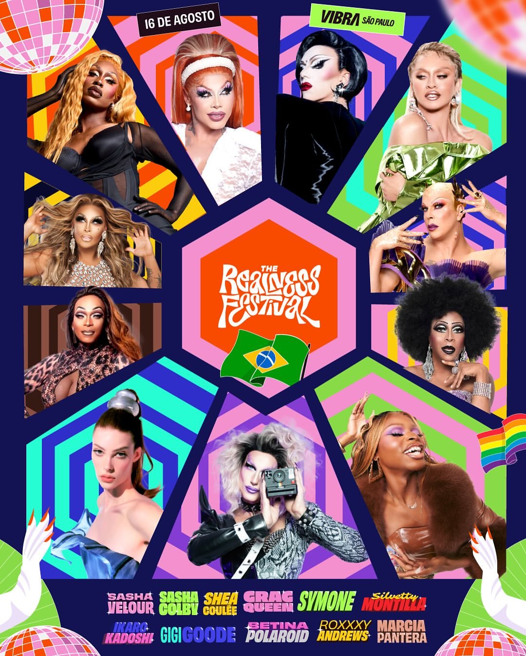 The Realness Festival 2025 tem ingressos esgotados em line-up com Sasha Colby, Shea Coulée e estrelas internacionais