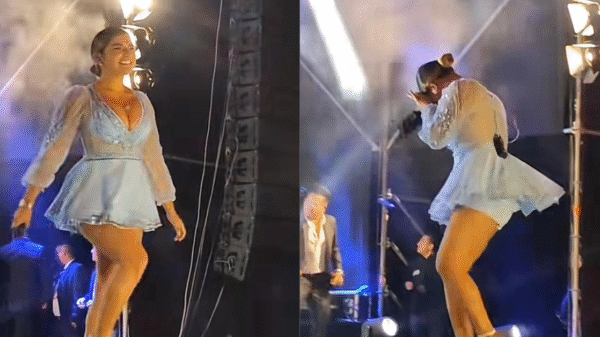 Vídeo: drone atinge rosto de cantora durante show no Peru