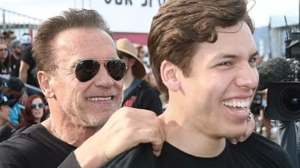 Filho de Arnold Schwarzenegger com ex-governanta não foi ao casamento do meio-irmão