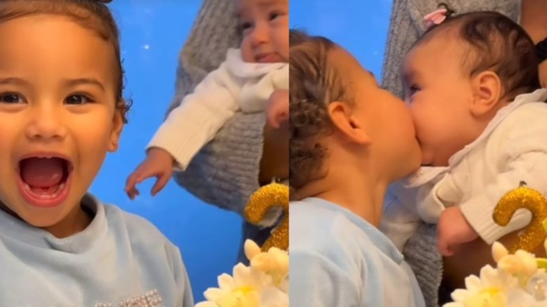 Bruna Biancardi celebra 2 meses da filha Mel com Neymar em festinha intimista