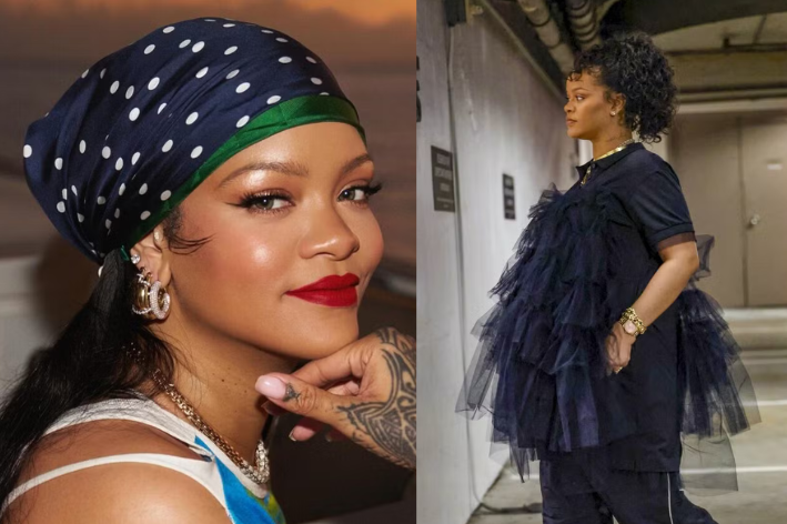 Rihanna exibe barriga do 3º filho com look ousado e relógio de R$ 325 mil em Los Angeles