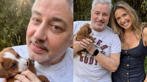 Viúvo de Rita Lee adota filhote resgatado por Luisa Mell e celebra nova companhia: “Fui premiado pelo Universo”