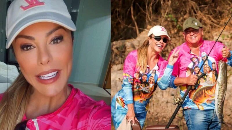 Poliana Rocha pescaria