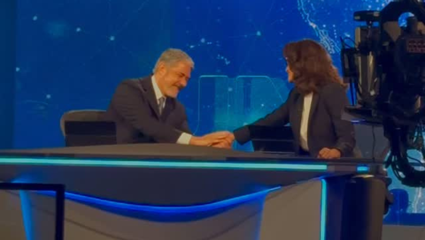 Filha de Bonner registra momento emocionante nos bastidores do Jornal Nacional