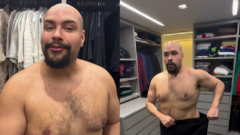 Tiago Abravanel celebra evolução no processo de emagrecimento: “Achei que seria impossível”; veja fotos