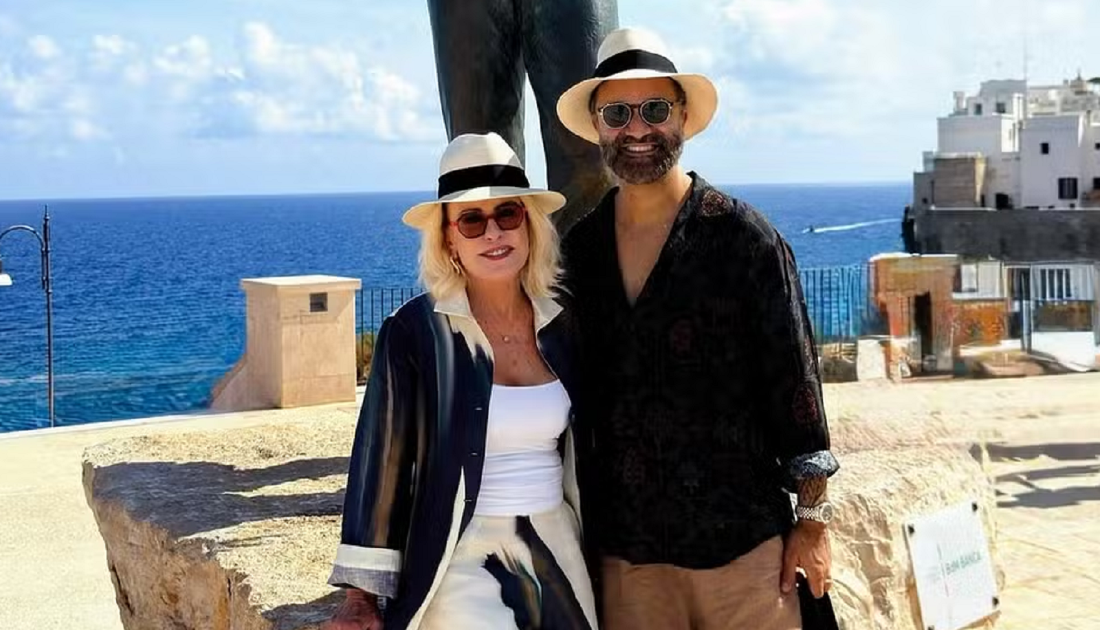 Ana Maria Braga e o marido, Fábio Arruda, em férias na Itália — Foto: Reprodução/Instagram