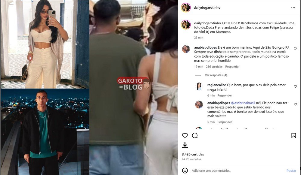 Duda Freire, melhor amiga de Virginia Fonseca, é flagrada de mãos dadas com assessor de Vini Jr. 47 Duda Freire, melhor amiga de Virginia Fonseca, é flagrada de mãos dadas com assessor de Vini Jr.
