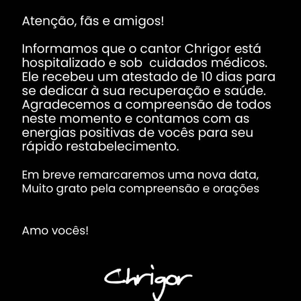 Chrigor, ex-Exaltasamba, se machuca ao tentar separar briga entre pitbulls e é levado ao hospital