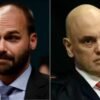 Deputado Eduardo Bolsonaro faz ameaças à família de Alexandre de Moraes
