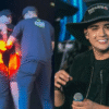 Cantor Natanzinho Lima tem palco invadido e é mordido por fã durante show na Paraíba; veja vídeo