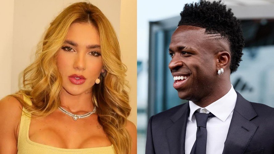 Indireta? Virginia surge cantando música sugestiva após modelo expor suposto affair com Vini Jr.: "Ou me solta ou me segura"; assista 51 virginia-fonseca-vini-jr-romance