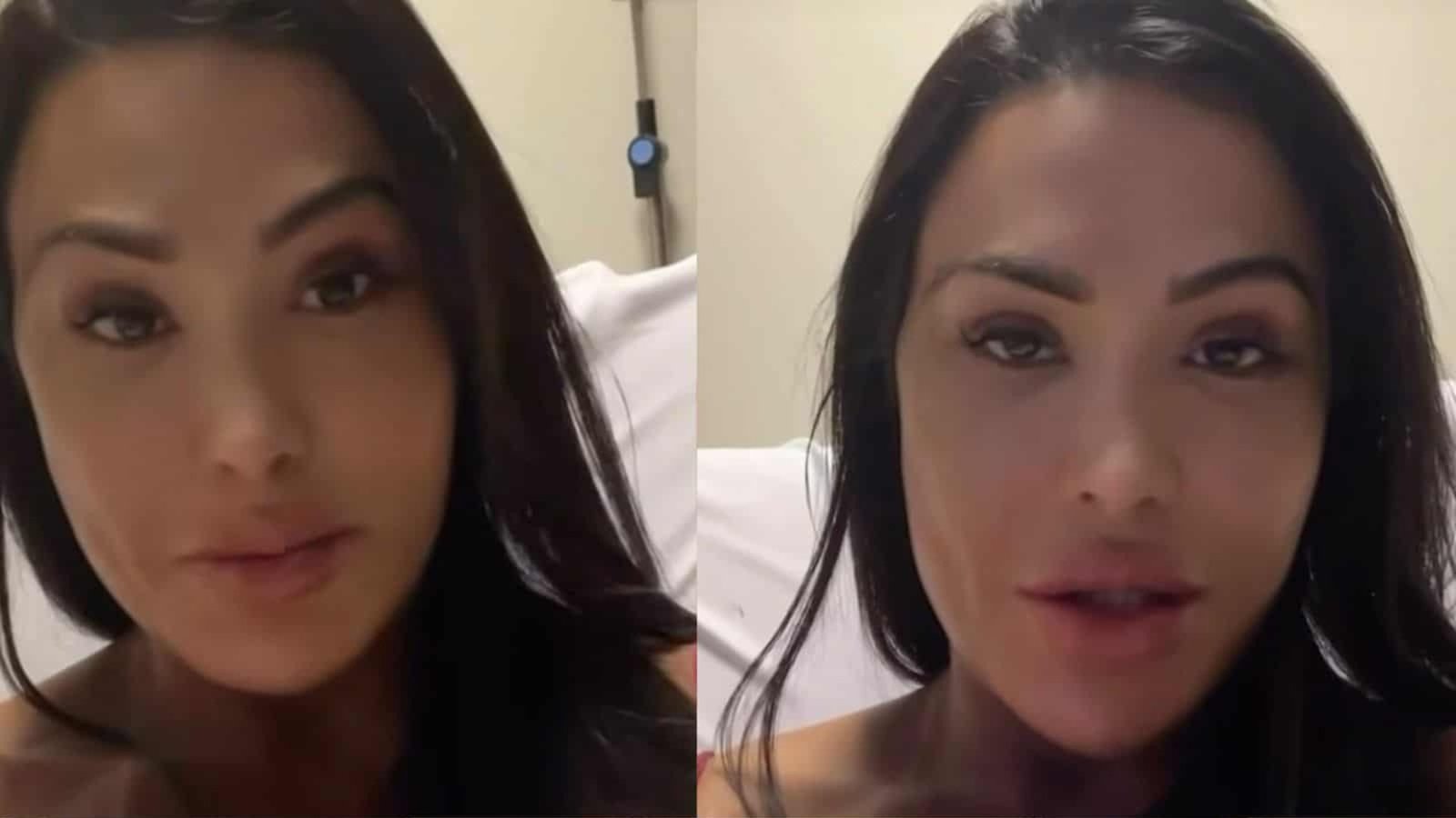 gracyanne barbosa cama de hospital