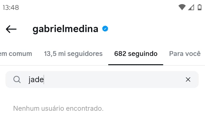 Gabriel Medina dá unfollow em Anitta e Jade Picon após engatar namoro com Isabella Arantes