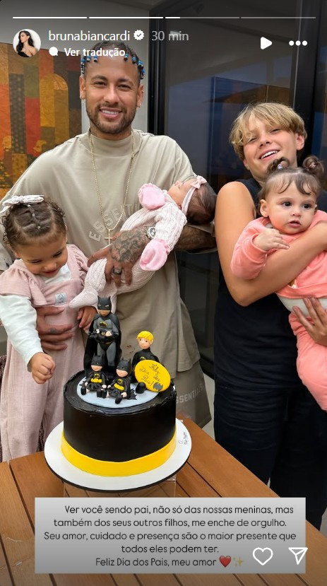 Neymar encanta seguidores ao mostrar filha Mavie chamando a irmã Helena por apelido fofo