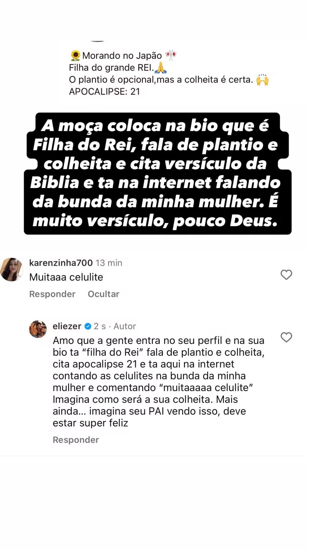 Eliezer rebate críticas após chamar Viih Tube de "gostosa" durante viagem 52 Eliezer rebate críticas após chamar Viih Tube de "gostosa" durante viagem