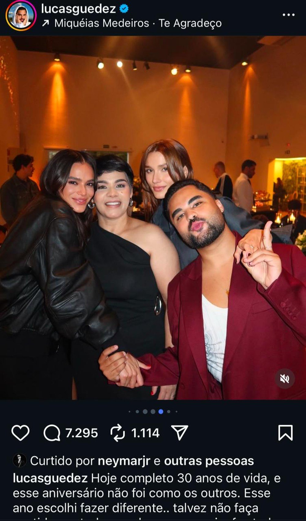 Saudade? Neymar curte post em que Bruna Marquezine aparece; veja