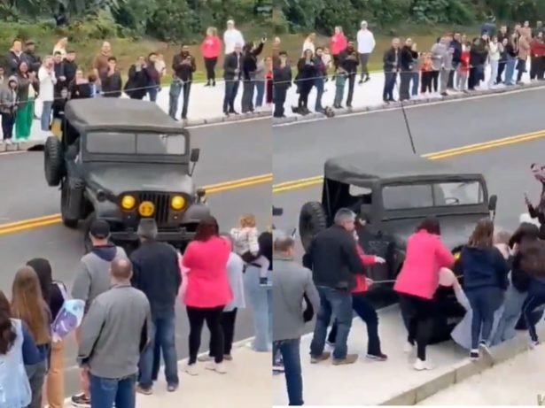 Jipe desgovernado atropela mulheres durante desfile de 7 de Setembro em Brusque (SC)