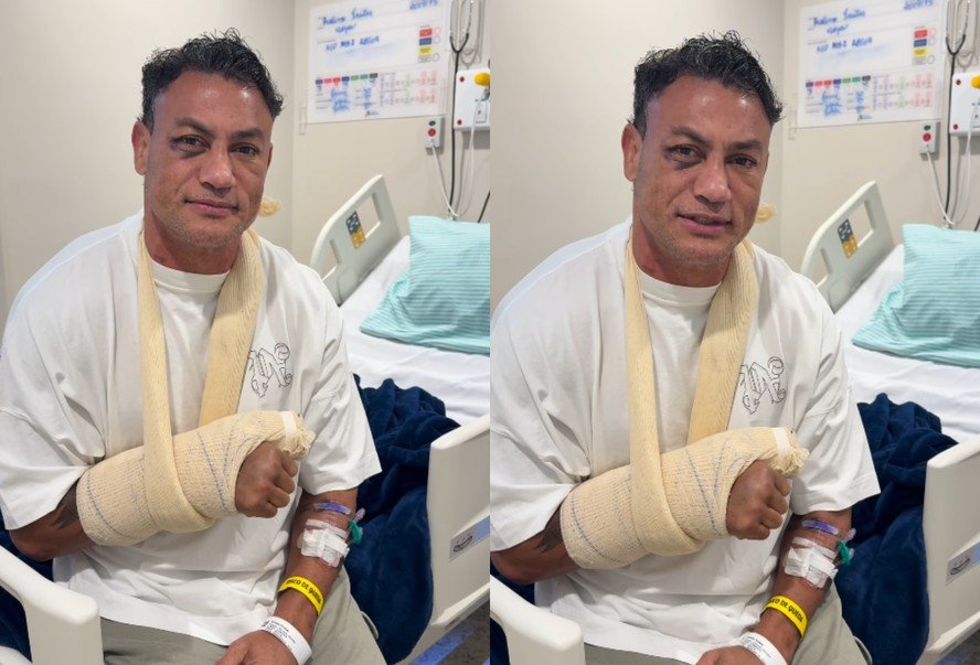 Popó Freitas recebe alta após cirurgia e tranquiliza fãs: "Tudo correu bem"