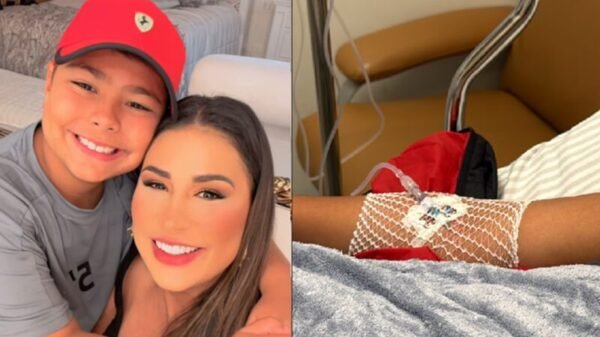 Filho de Simone Mendes é internado com gastroenterite