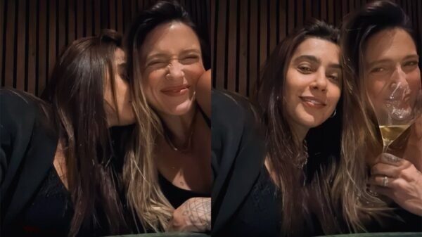 Lauana Prado e Tati Dias celebram aniversário de namoro com jantar romântico