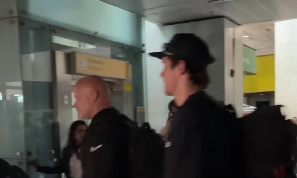 Time da NFL em São Paulo durante apagão em Guarulhos; veja vídeo