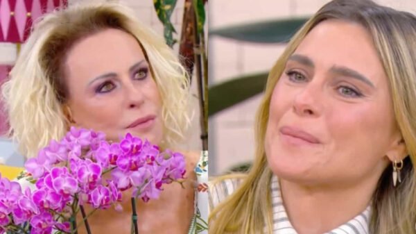 Ana Maria Braga chora ao falar de câncer com Carolina Dieckmmann