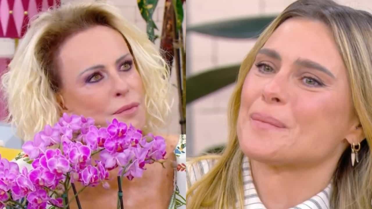 Ana Maria Braga chora ao falar de câncer com Carolina Dieckmmann
