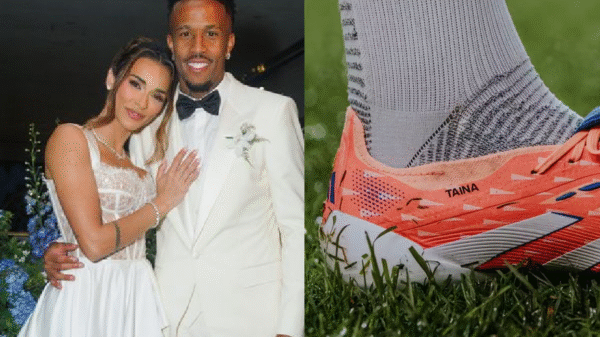 Tainá Castro posa ao lado de Éder Militão — Foto: Reprodução/ Instagram