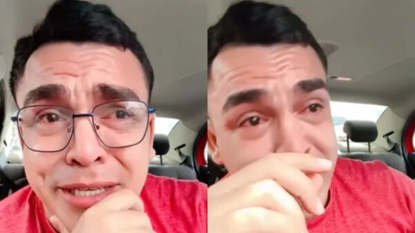 Motorista chora após passageira morrer dentro de carro em Manaus