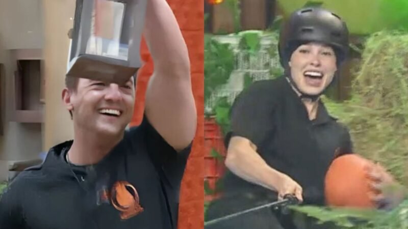 Mesquita e Saory em A Fazenda 17 - Foto: Reprodução / Record TV