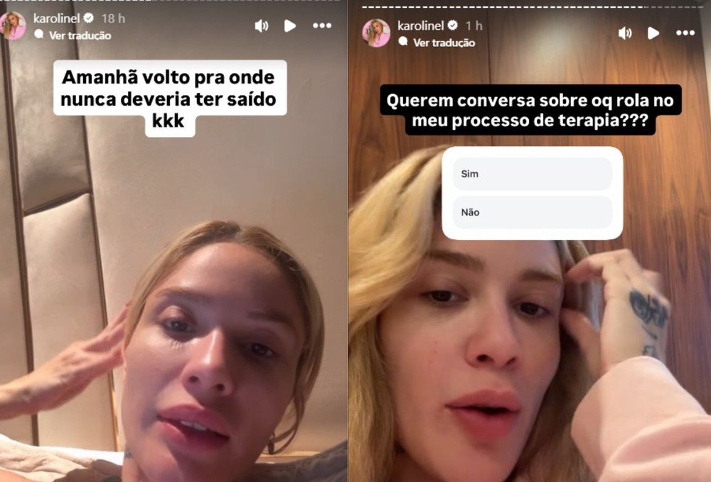Após término com Léo Pereira, Karoline Lima retoma terapia e desabafa: “Nunca deveria ter saído”
