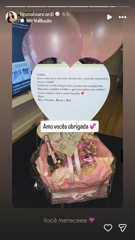 Bruna Biancardi surpreende Gabily com presente luxuoso em aniversário: “Você merece” 52 Bruna Biancardi surpreende Gabily com presente luxuoso em aniversário: “Você merece”