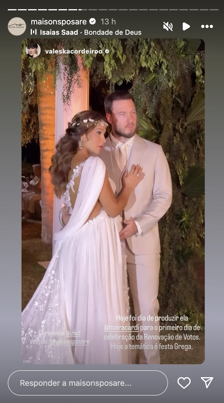 Maíra Cardi e Thiago Nigro renovam votos de casamento em Festa Grega 53 Maíra Cardi e Thiago Nigro renovam votos de casamento em Festa Grega